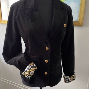 Akademiks / EUC Statement Blazer Black Velvet Lined Sz M